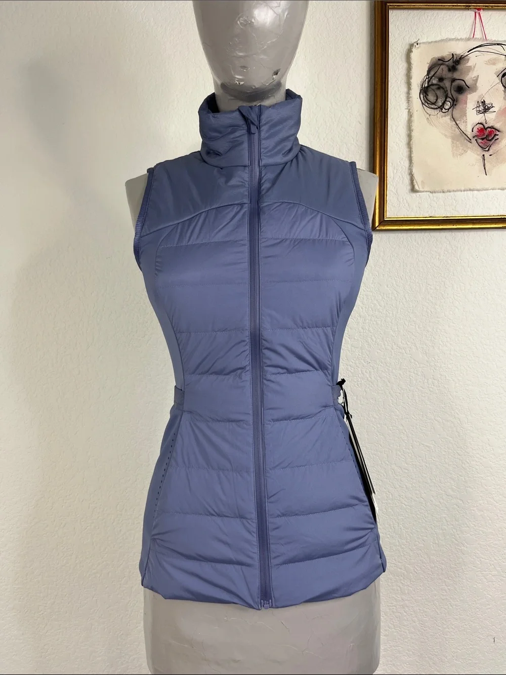 Lululemon Down For It All Down Quilted Running Vest Peri Purple PrimoLodt